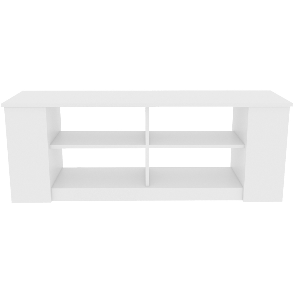 Decorotika Space 8 Shelf White TV Unit Image 2