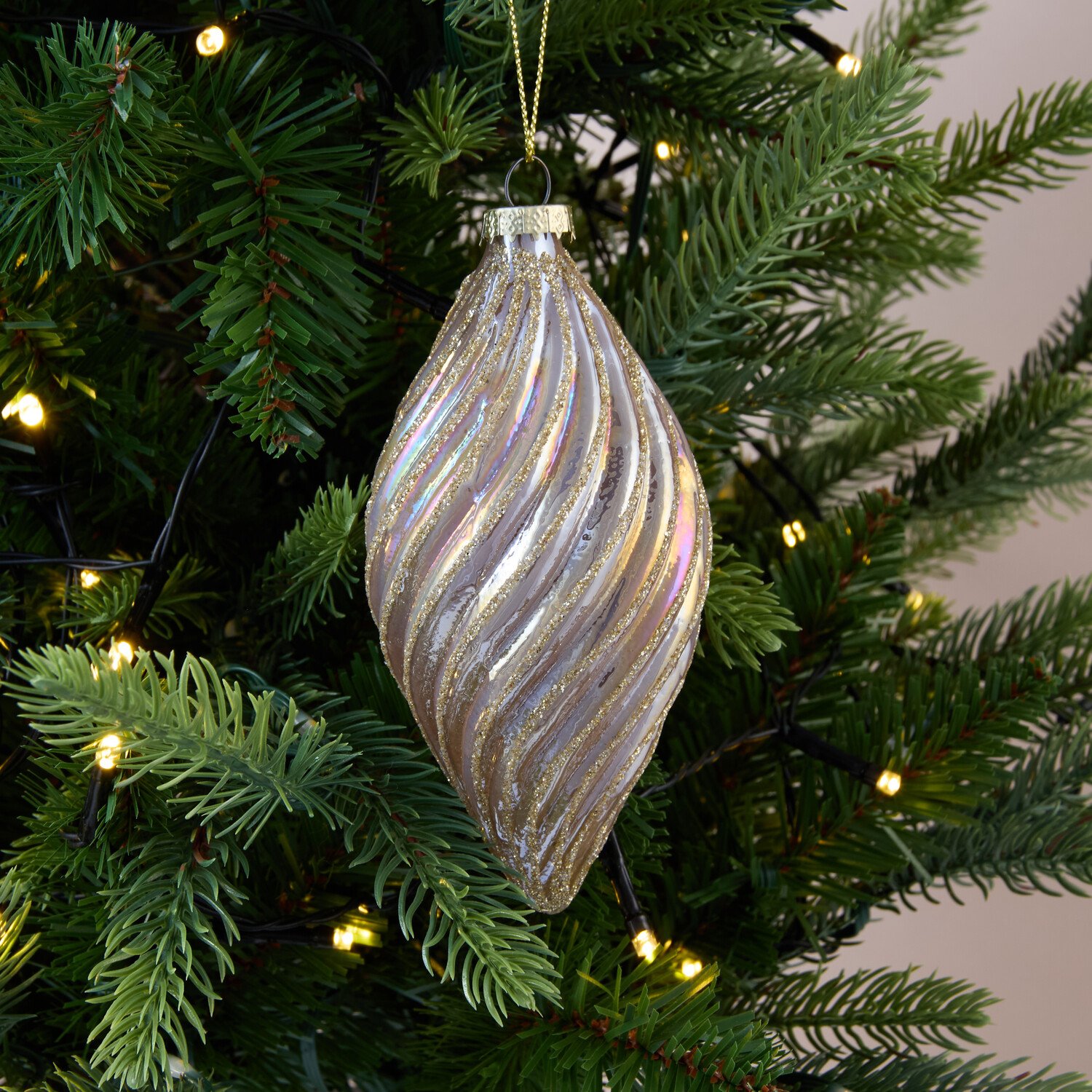 Iridescent Mocha Swirl Droplet Image 2