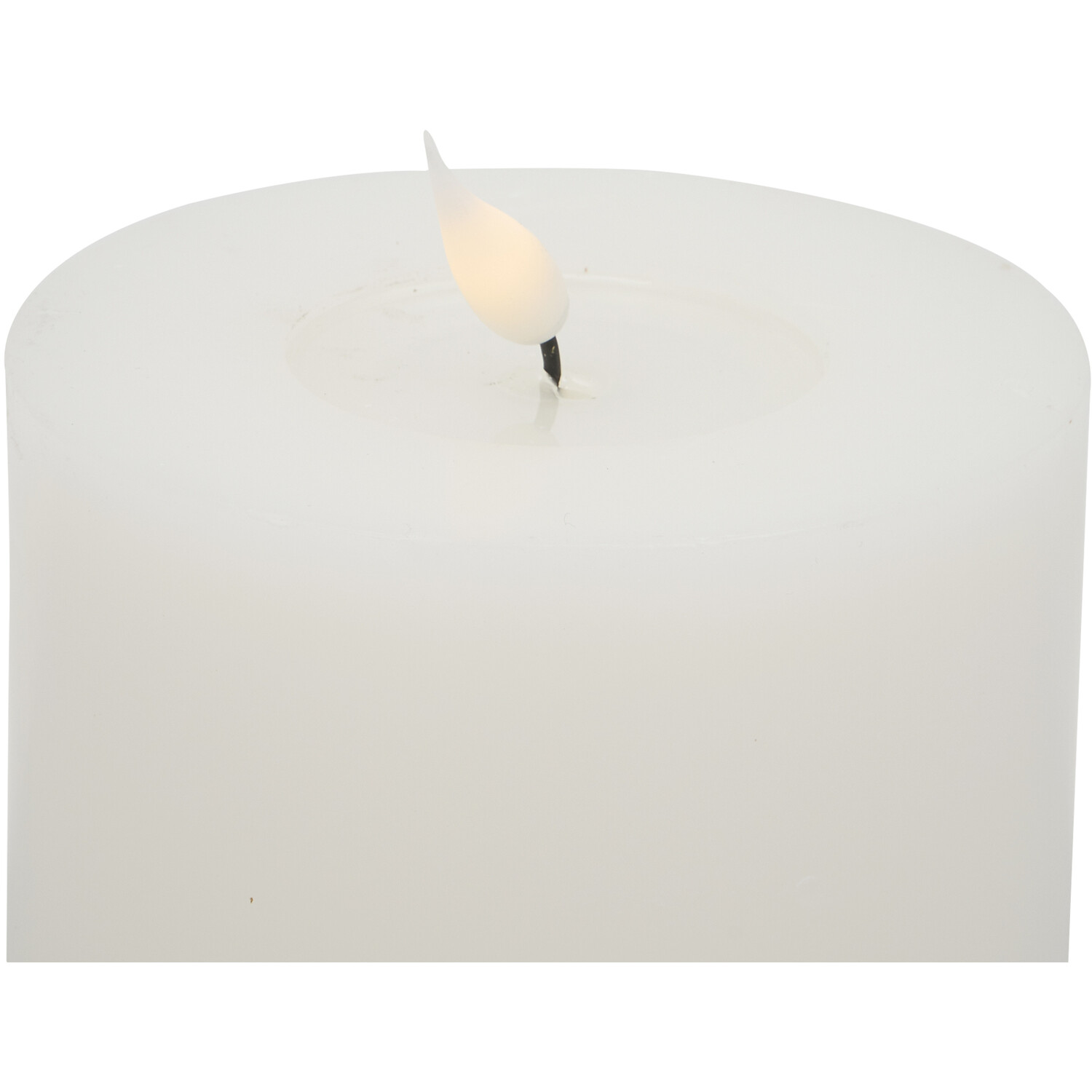 Melted Look LED Candle - White Image 2