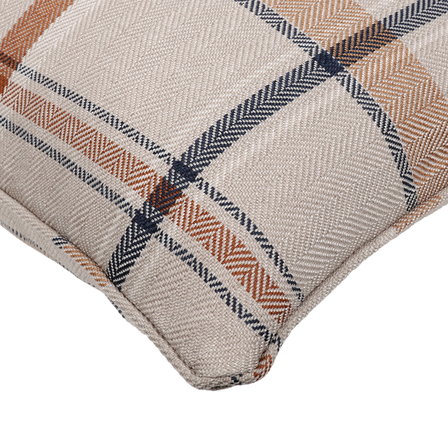 Divante Finlay Check Cushion - Natural Image 2