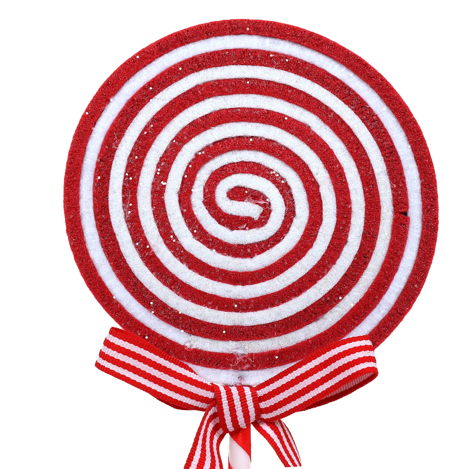 Candy Cane Lollipop Pick - Red Image 2