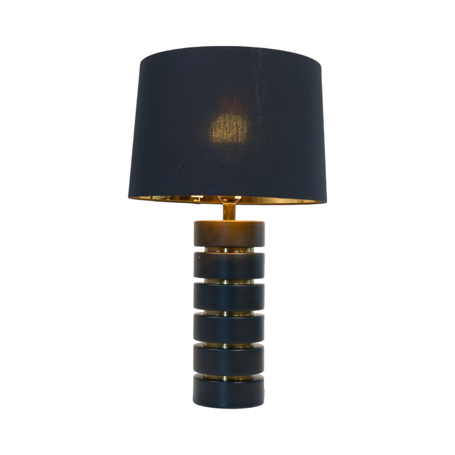 Kai Table Lamp Black and Brass Image 3