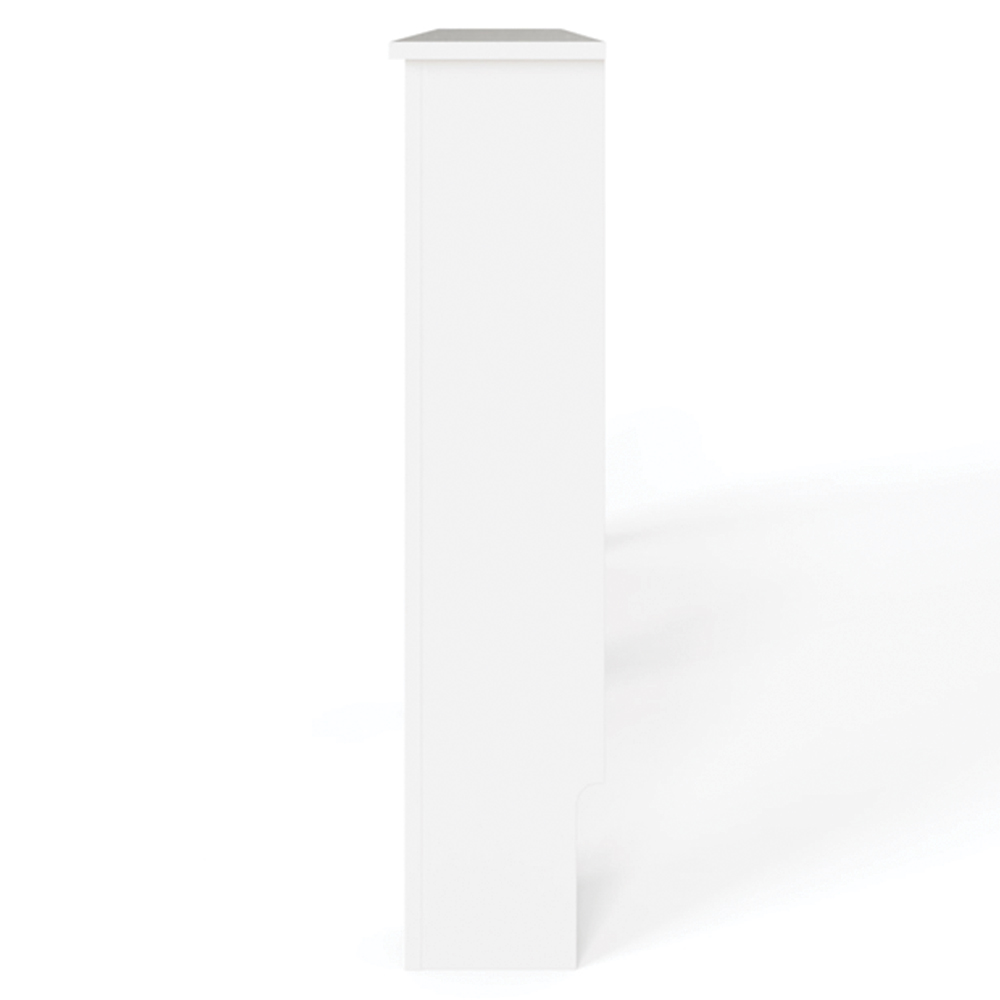 GFW Harrison White Open Slat Radiator Cover Large Image 4