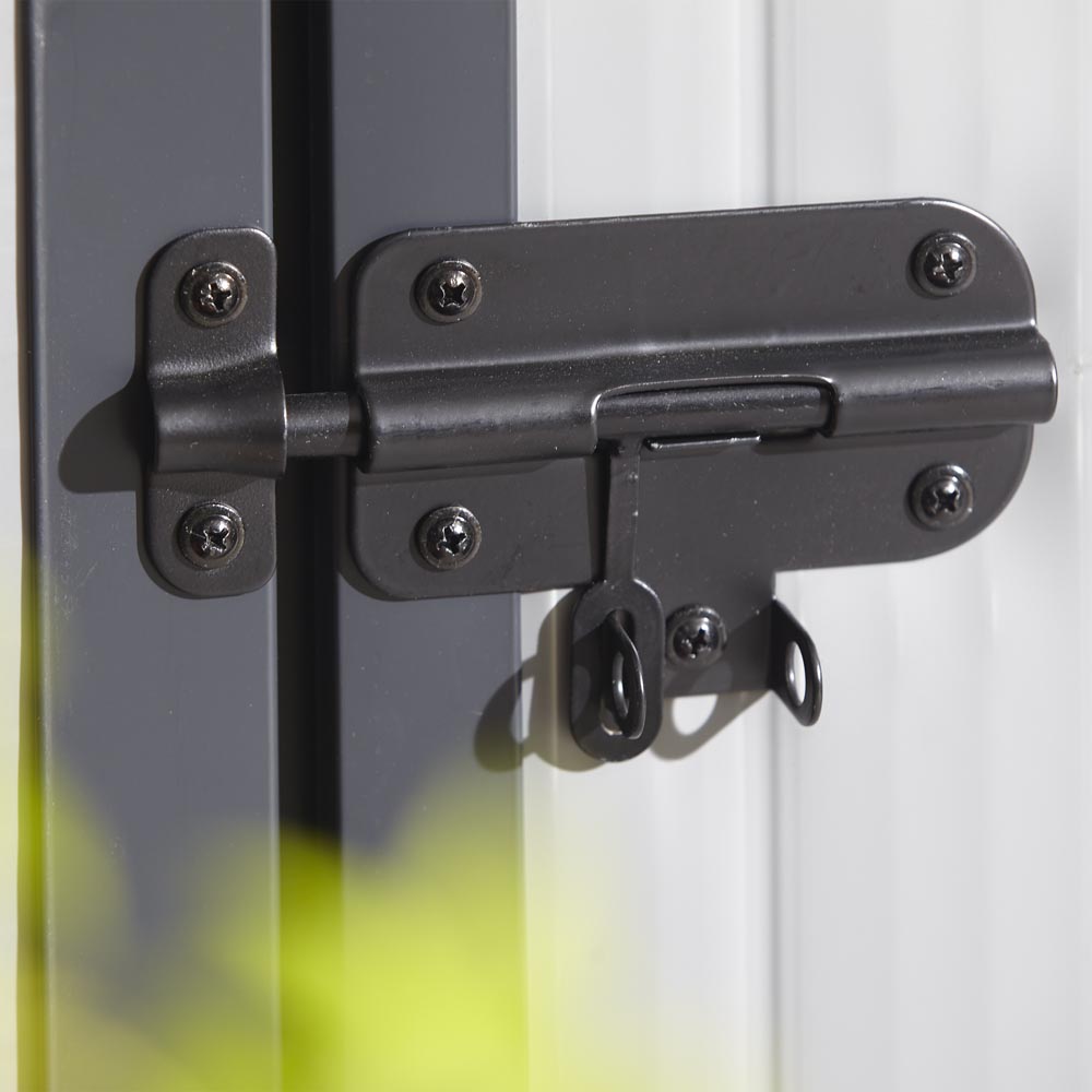 Airevale 4X3 Plastic Shed - Light Grey Image 11