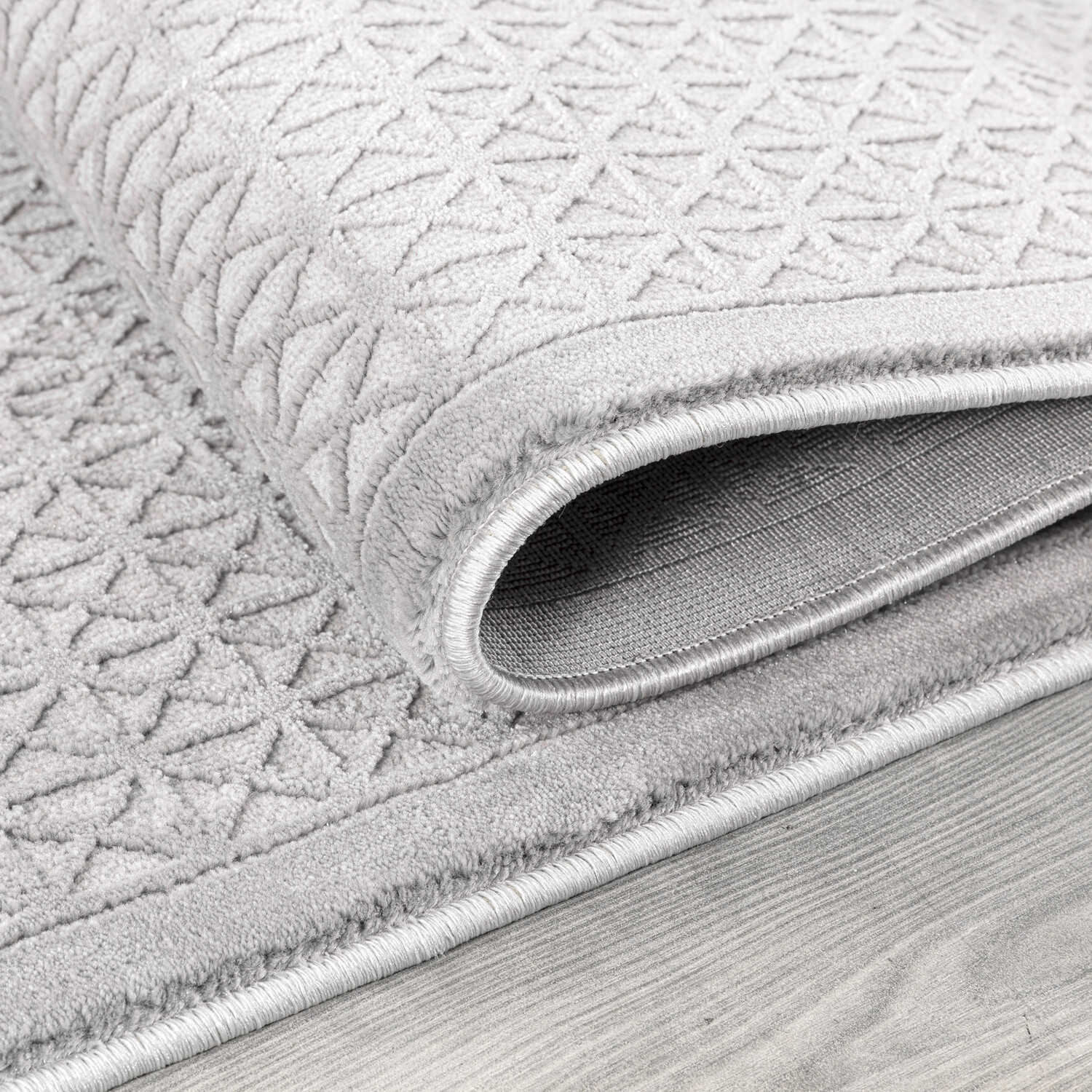 Eden Mosaic Rug - Grey / 160cm Image 3