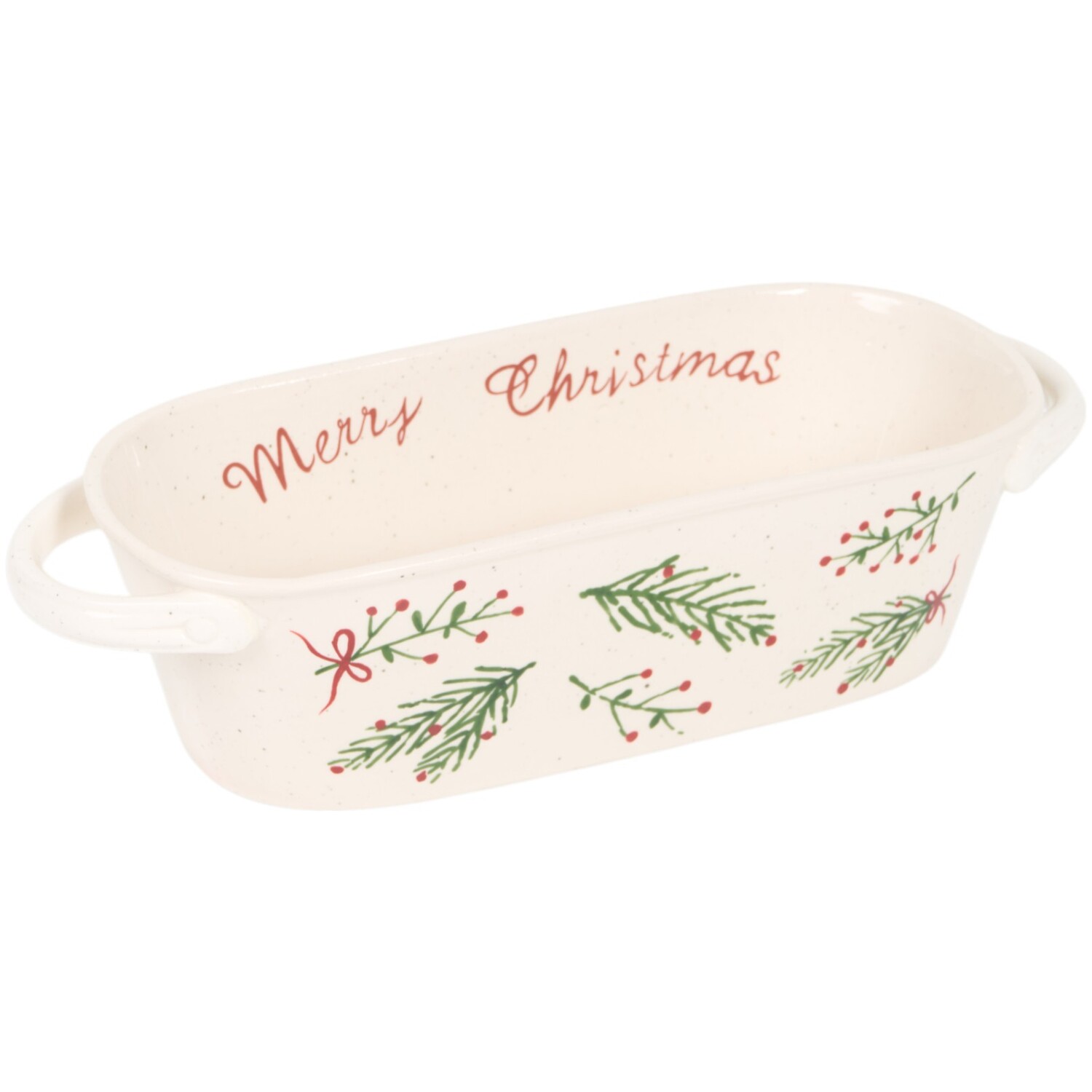 Festive Stone Baking Dish White Image 2