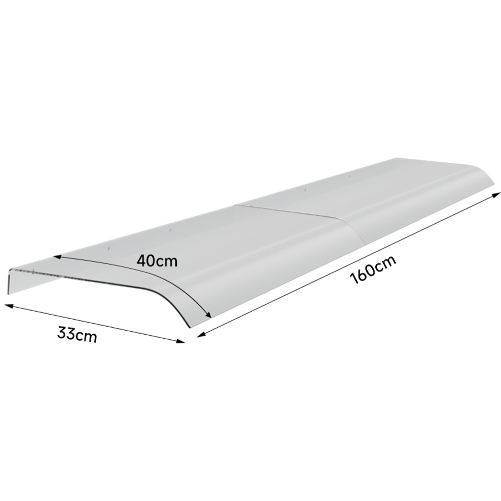 Living and Home Arched Transparent Awning Canopy 1.6m Image 9