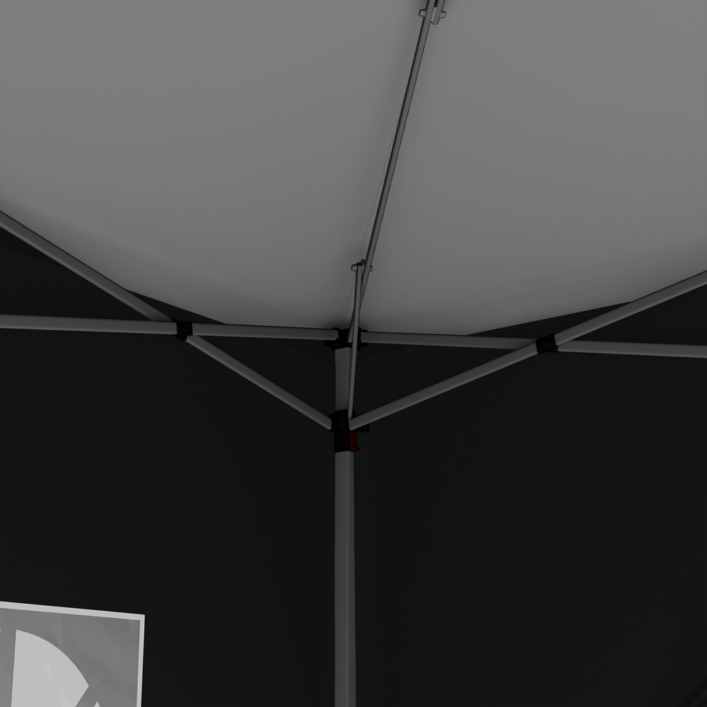 Outsunny 3 x 3m Black Pop Up Gazebo Party Tent Image 3