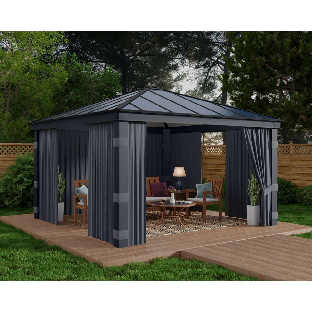 Palram Canopia Dallas 4.2 x 4.2m Gazebo Curtain 4 Pack Image 2