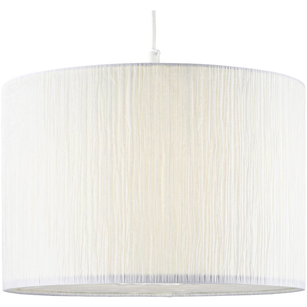 Happy Homewares White Wrinkled Paper Pendant Shade Image 6