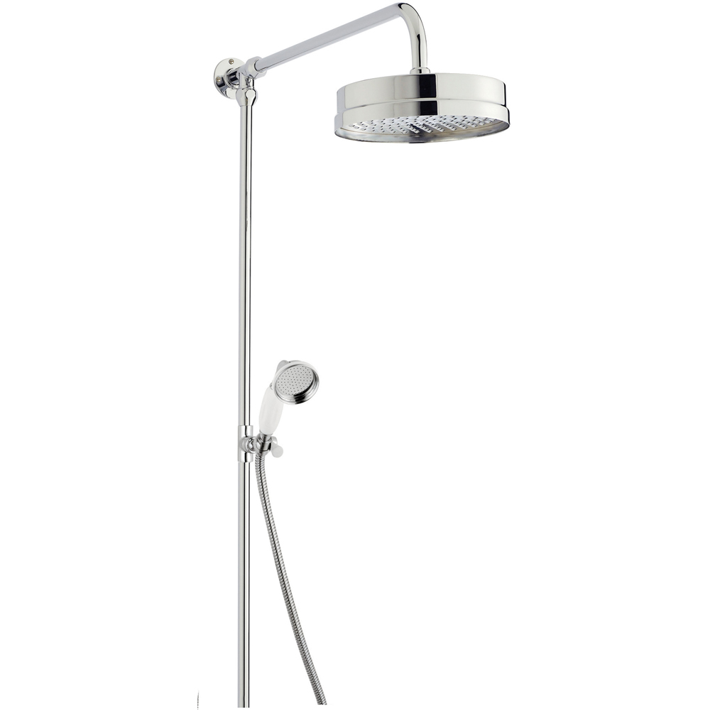 nuie Chrome and White Rigid Riser Kit Image 1
