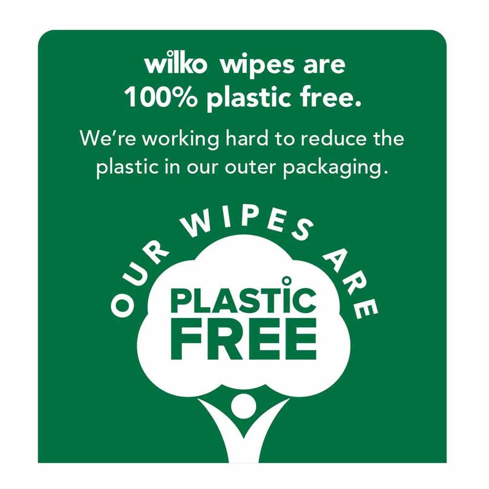 Wilko Plastic Free Antibacterial Pomegranate Floor Wipes 15 Pack Image 2