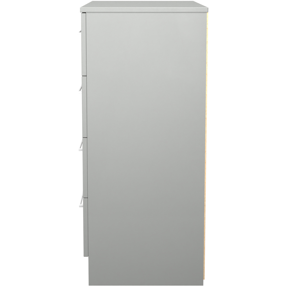 Crowndale Worcester 4 Drawer Uniform Grey and Dusk Grey Chest Ready Assembled Image 4