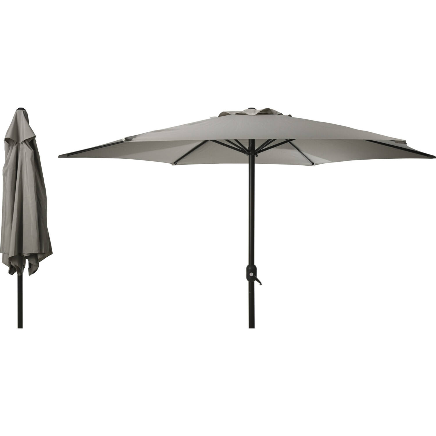 Patio Umbrella - Light Grey / 3m Image 2