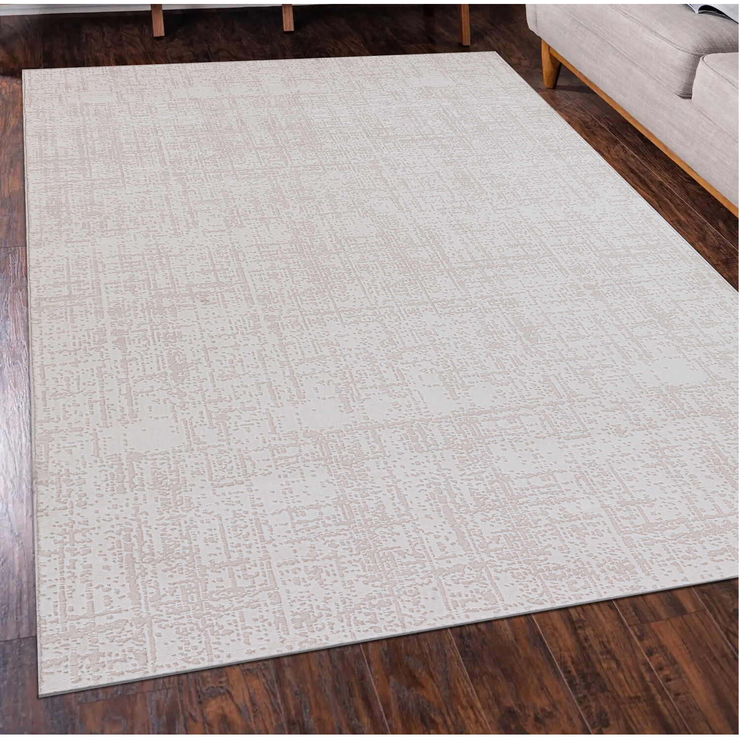 Eden Textured Rug Cream 230cm | Homebase