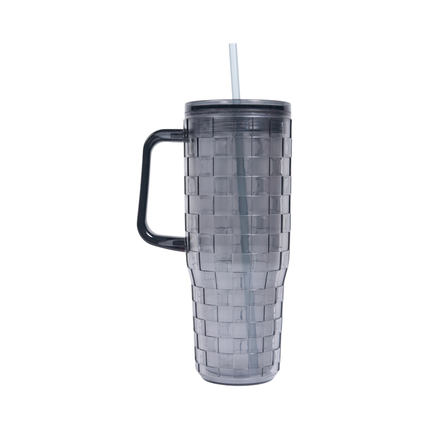 Embossed Tumbler with Straw Image 5