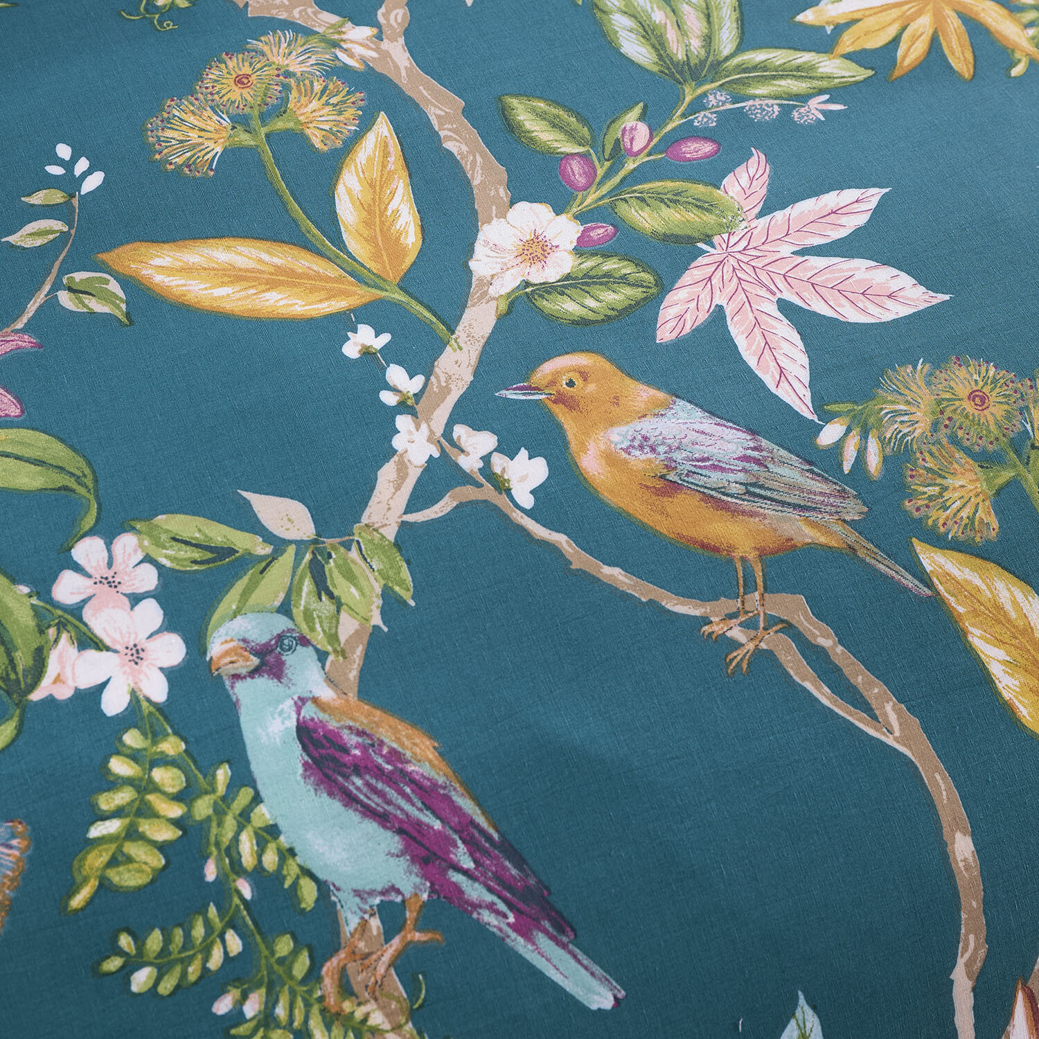 Botanical Birds Duvet Set - Multicolour / Superking Image 4