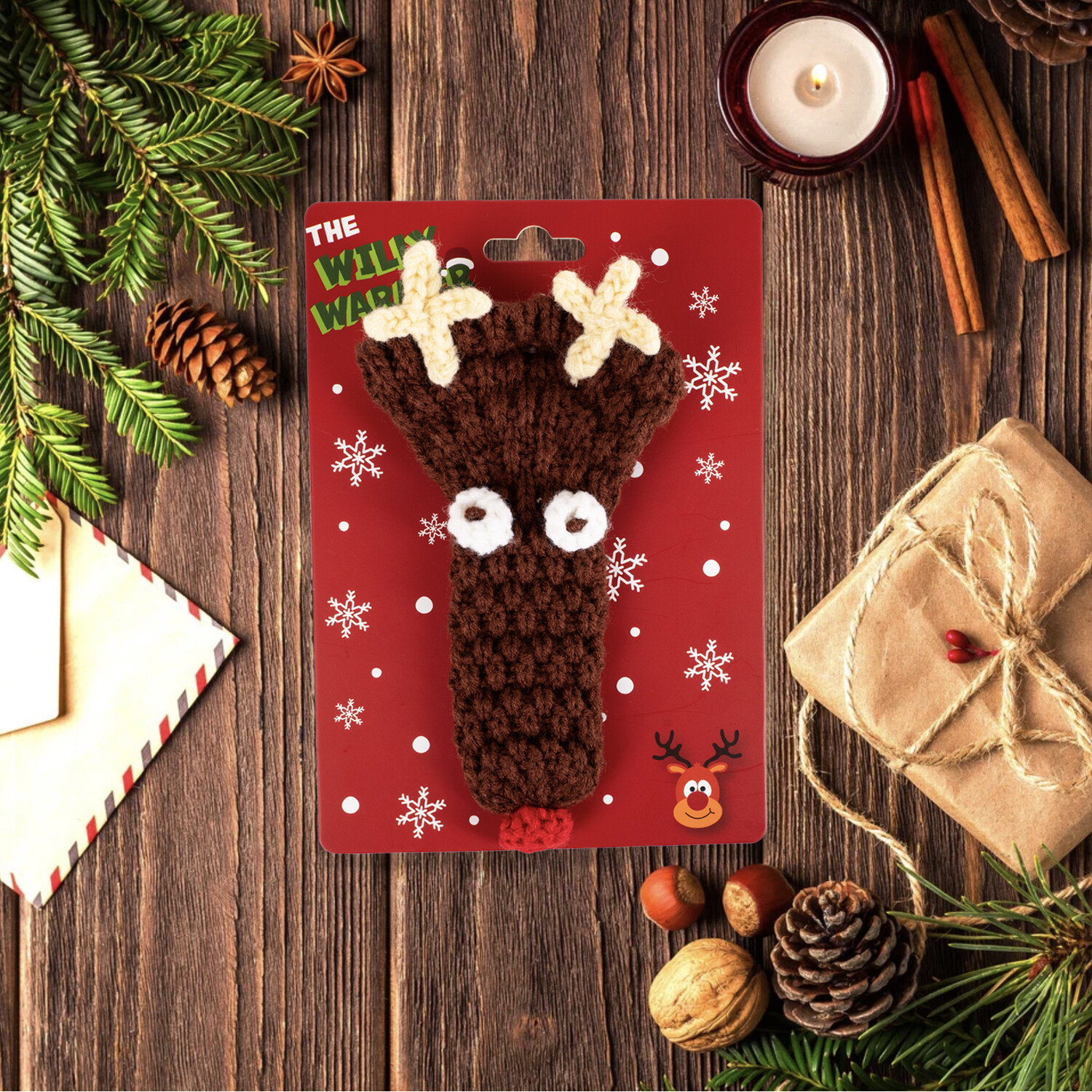 Reindeer Willy Warmer Brown Image 3