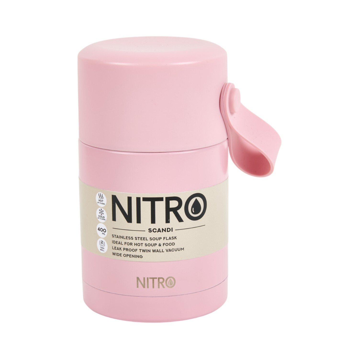 Nitro Scandi Stainless Steel Soup and Food Flask 400ml Image 6