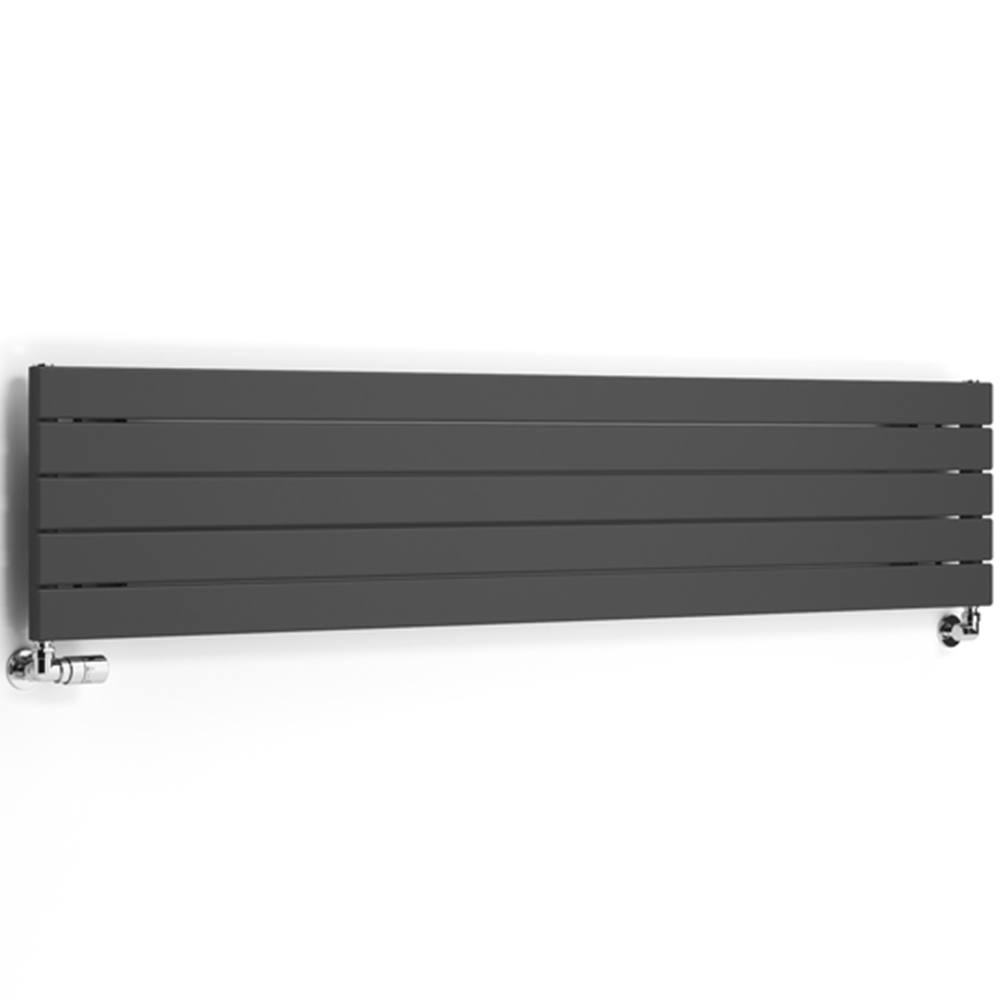 Terma Forte 2223 BTU Metallic Grey Single Panel Radiator 1800 x 366mm Image 3