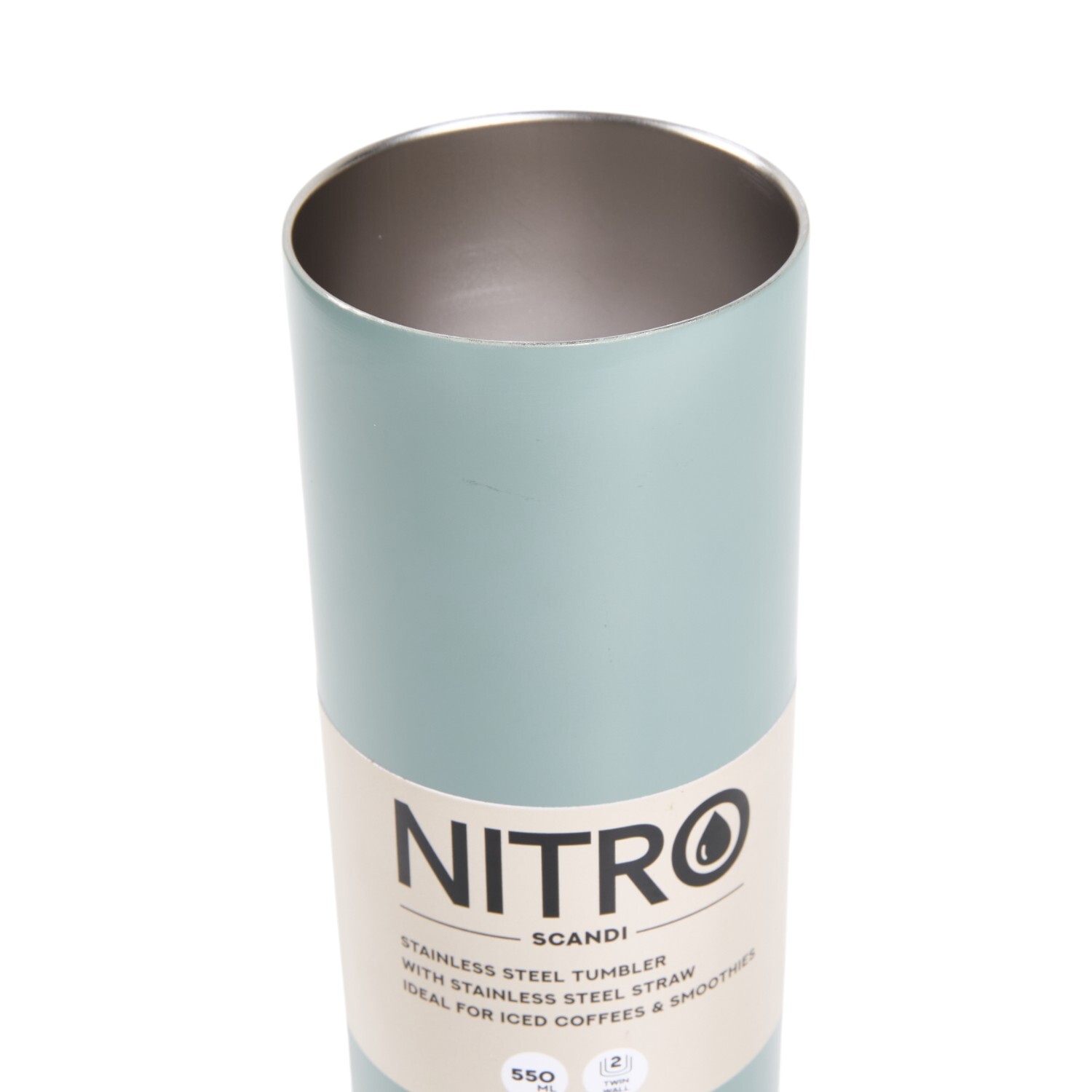 Nitro Scandi Stainless Steel Tumbler with Straw Image 11