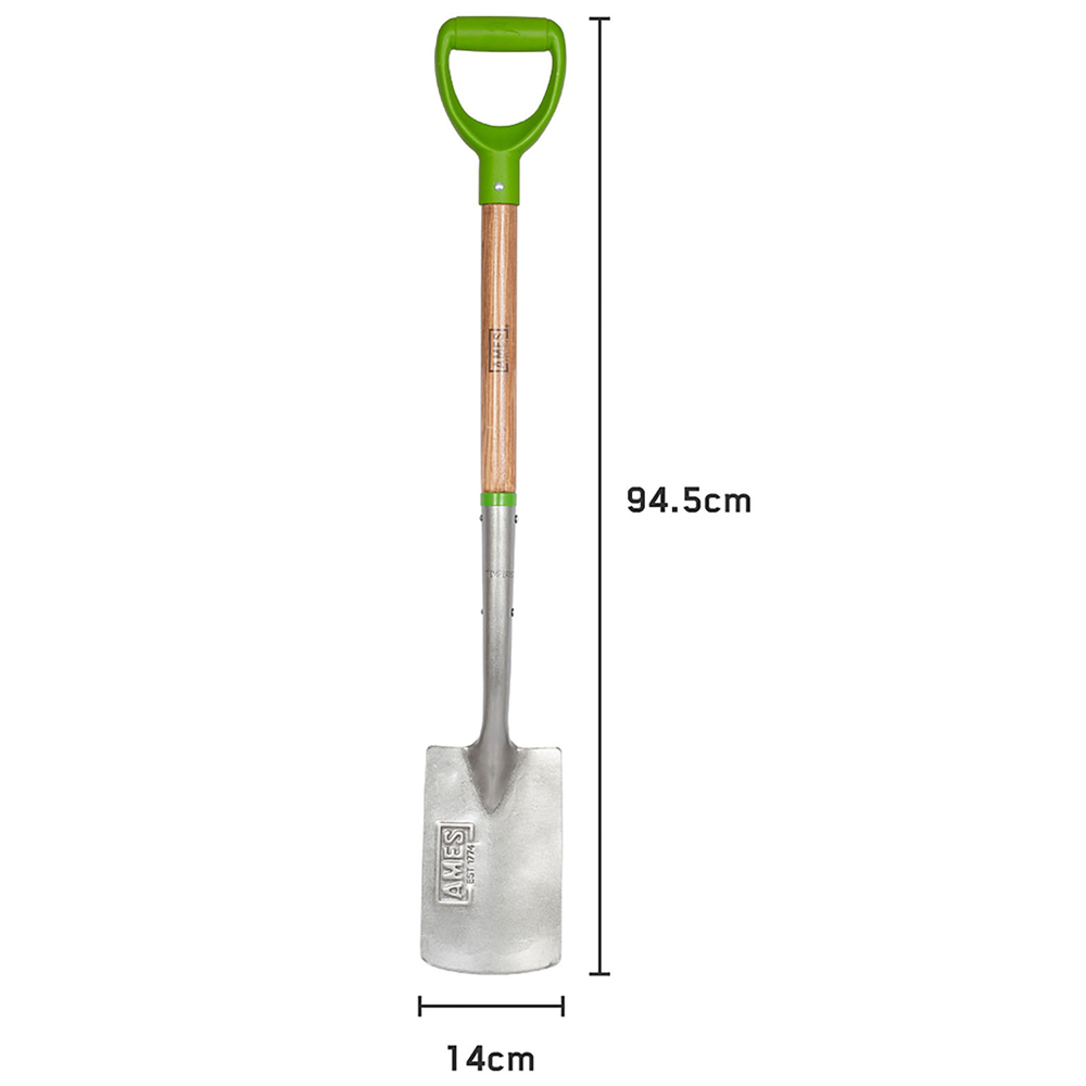 AMES Tools Carbon Steel Border Garden Spade Image 6