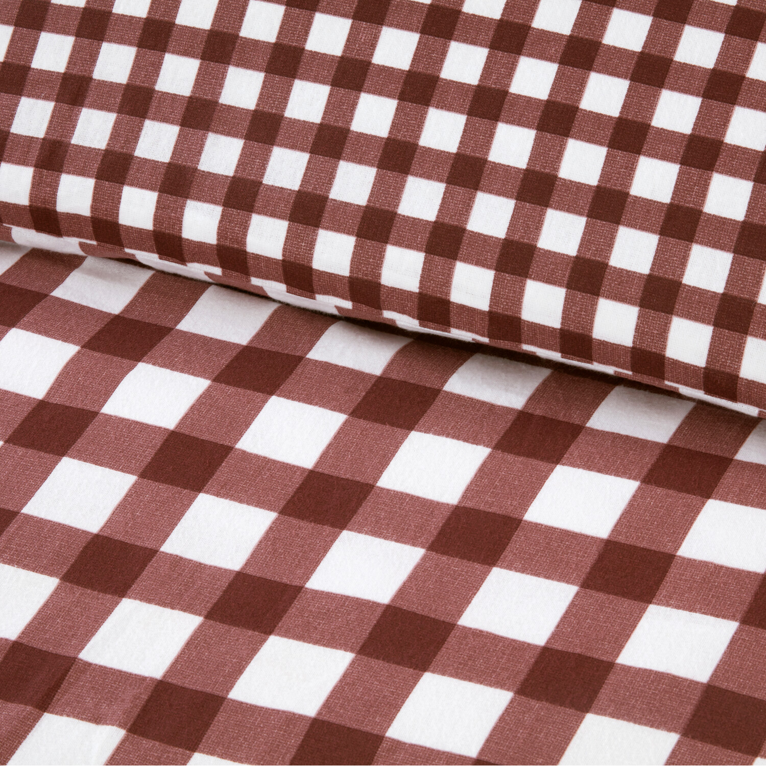 Catriona Gingham Duvet Set Burgundy King Image 4