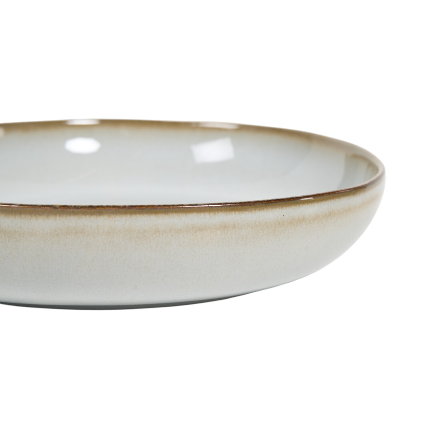 Quartz Reactive Glaze Pasta Bowl Blue Image 3