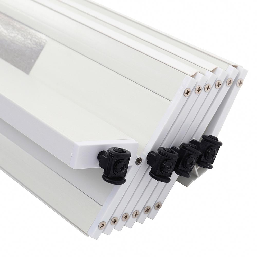 Living and Home Accordion White PVC and Acrylic Folding Door 87 x 203cm Image 6