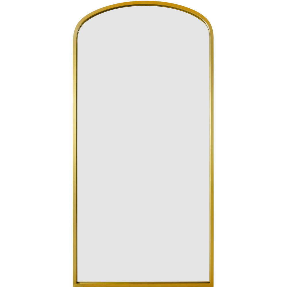 MirrorOutlet The Angustus Gold Metal Arched Garden Wall Mirror 170 x 85cm Image 1