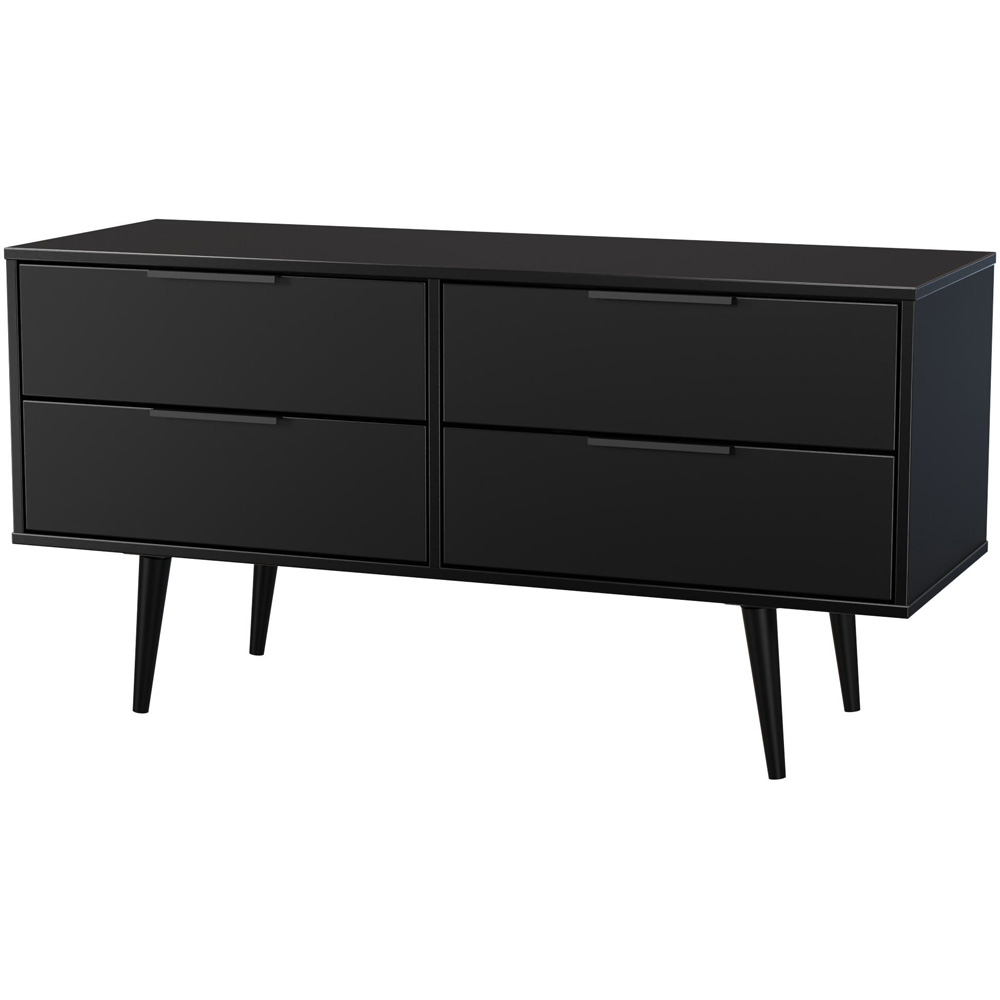Crowndale Hong Kong 4 Drawer Matt Black Bed Box Ready Assembled Image 4