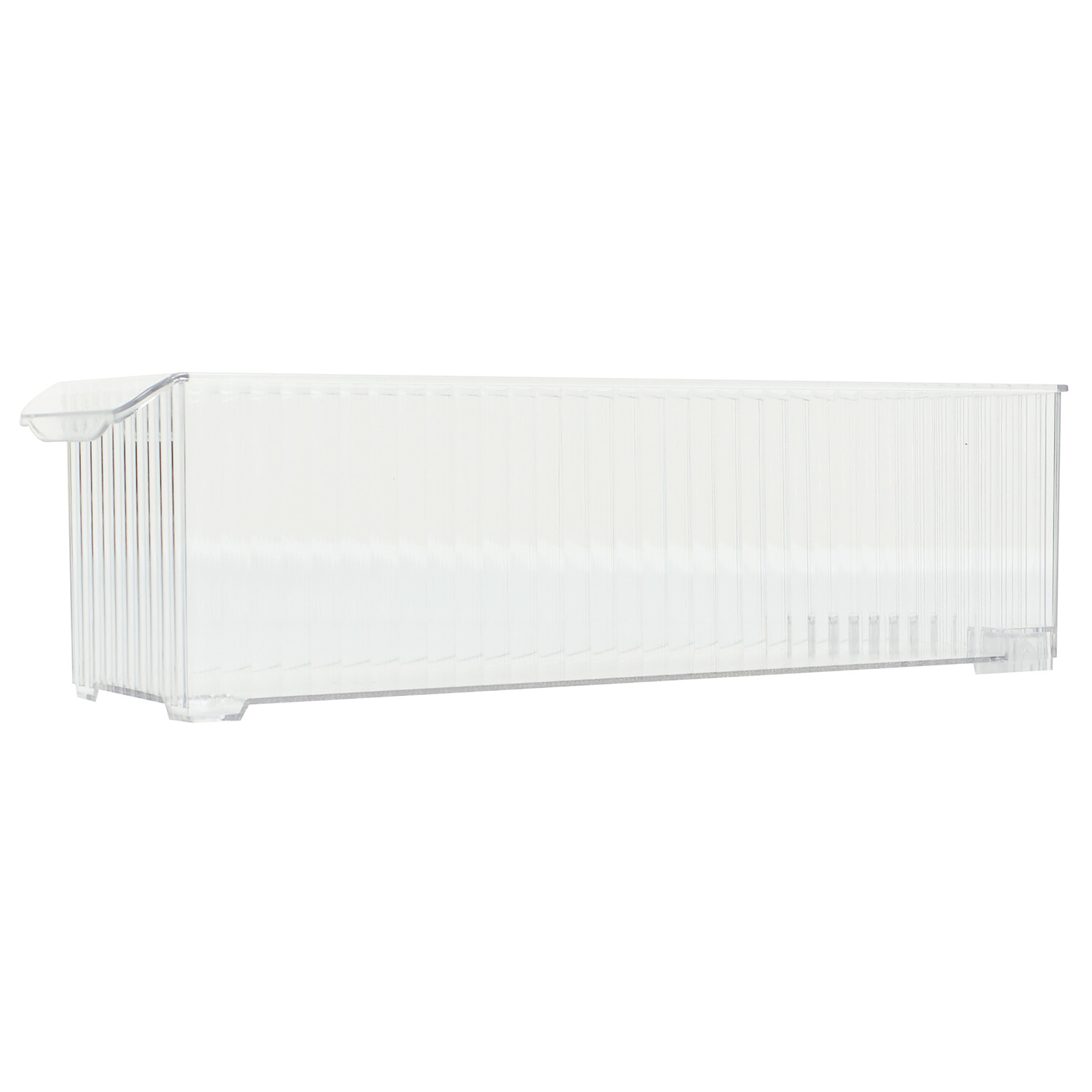 Ribbed Storage with Wheels - Clear Image 2