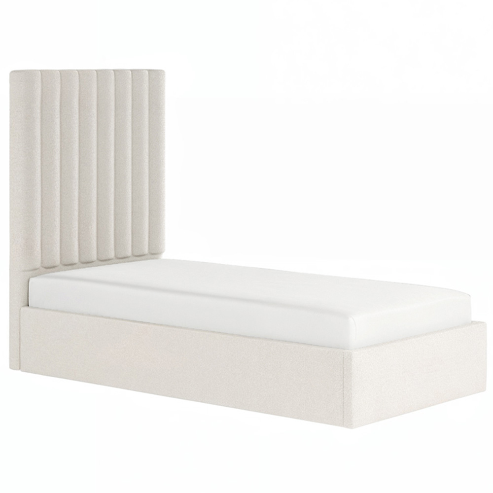 Solace+Co Everley Single Cream Boucle Ottoman Bed Image 2