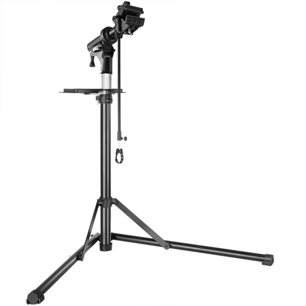 tectake Jan Grey Foldable and Height Adjustable Bike Repair Stand Image 1