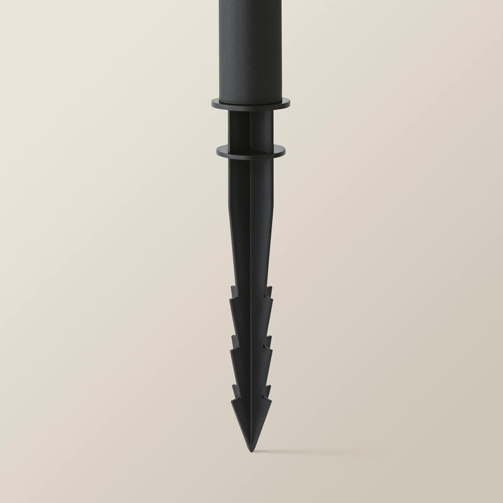 ValueLights Matte Black Solar LED Outdoor Spike Light with PIR Motion Sensor Image 3