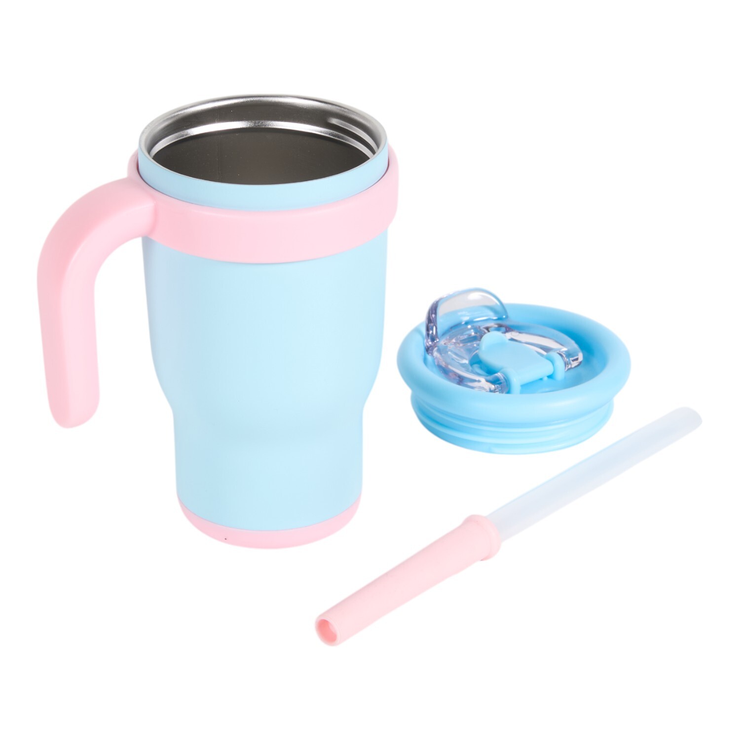 Leakproof Tumbler 400ml Pink or Blue Image 7