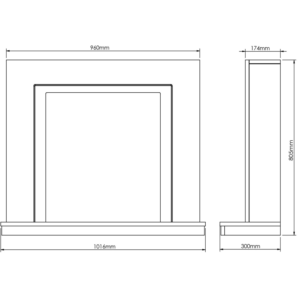 Colby Soft White Timber Electric Suite 38 inch Image 5