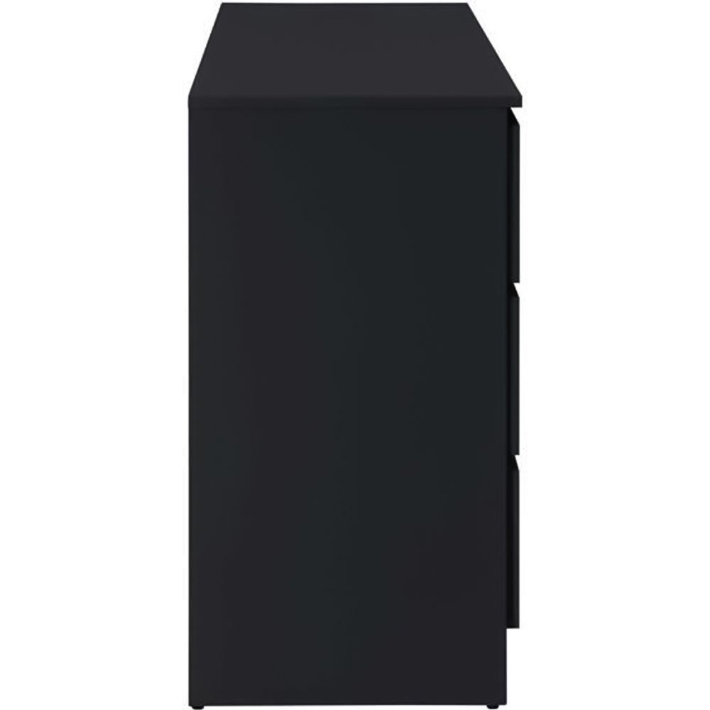 Oslo 6 Drawer Black Chest of Drawers Image 6