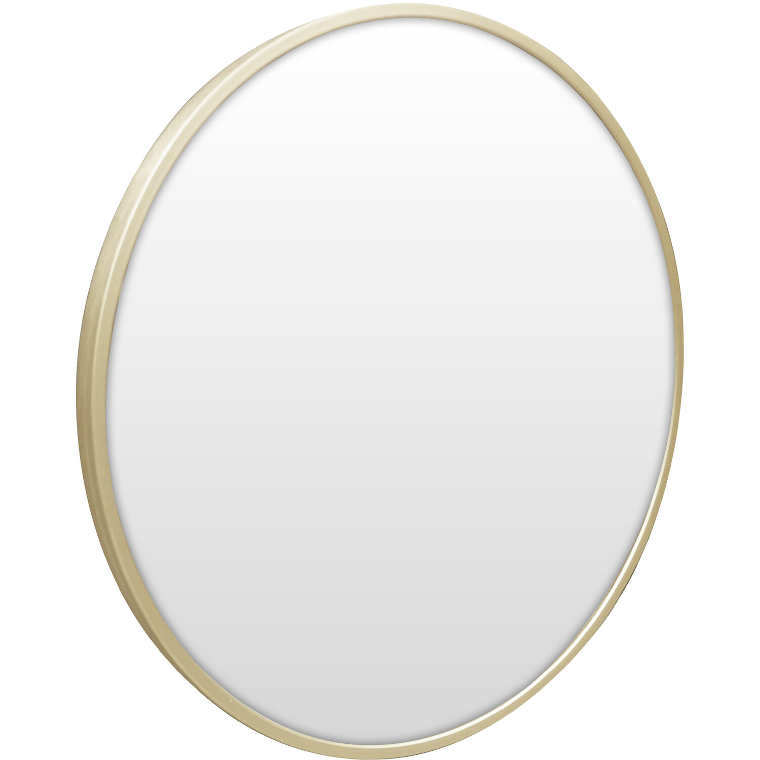Round Metal Mirror Gold 38cm Image 2