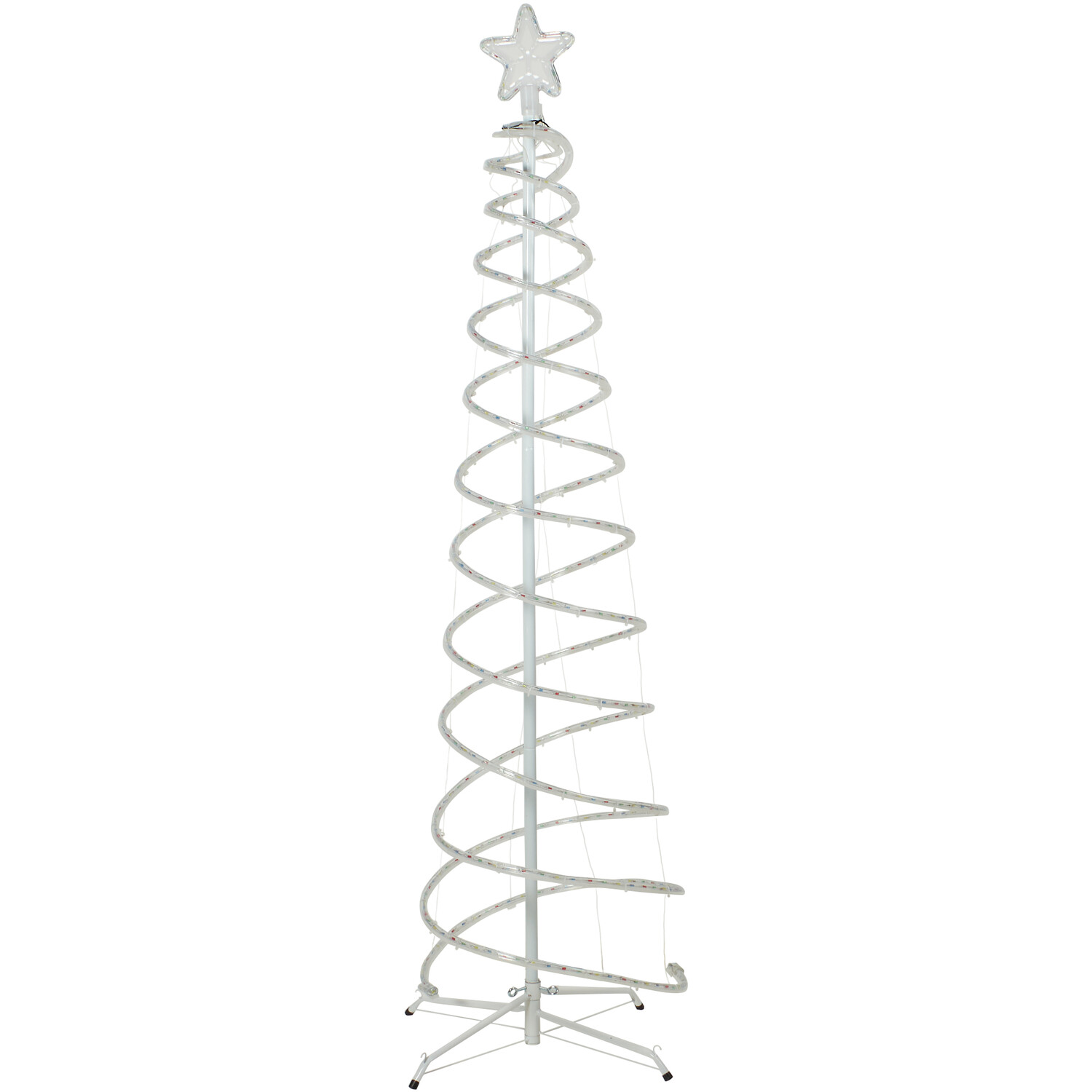 Christmas Double Spiral Rope Light Tree Image 2