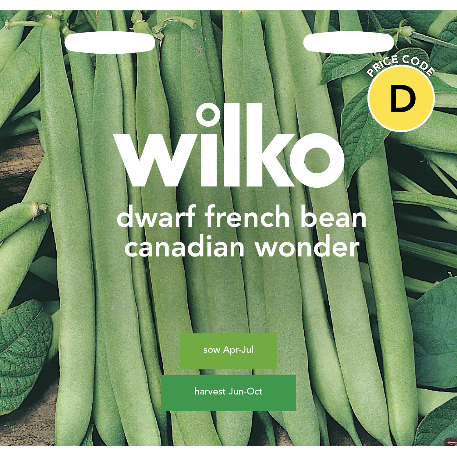 Dwarf French Bean Canada Wonder Seeds Green Image 1