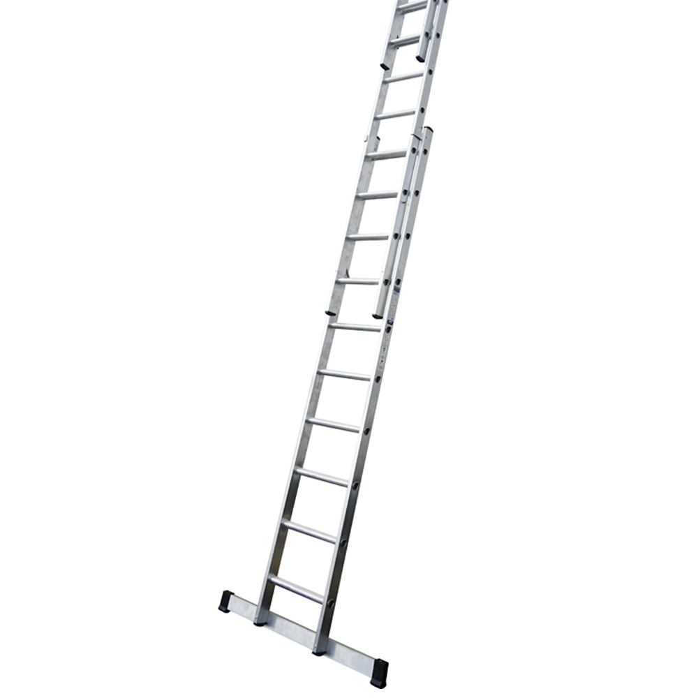 Lyte Ladders & Towers LytePro+ EN131-2 Professional Industrial 3 Section 10 Rung Extension Ladder Image 3