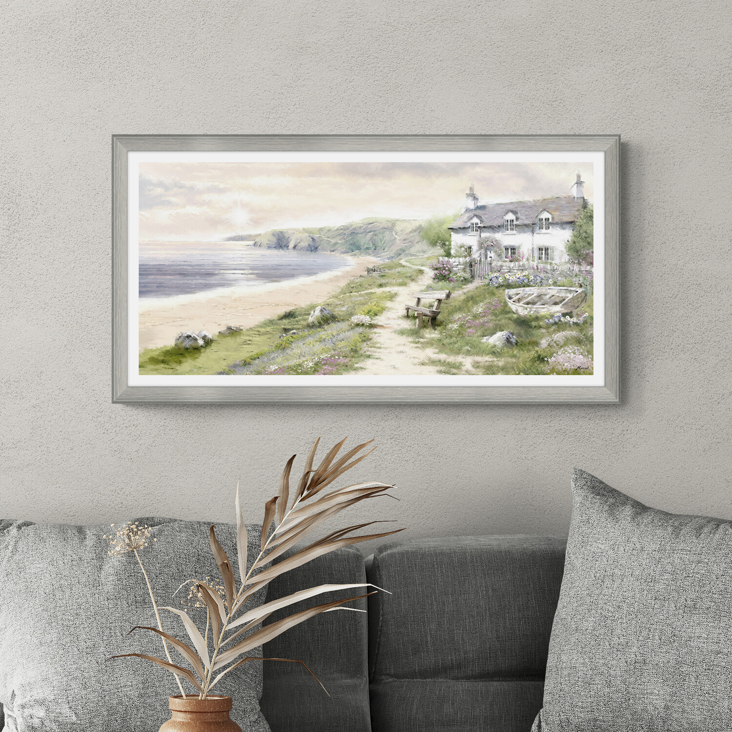 Macneil Coastal Haven Framed Art Neutral Image 3