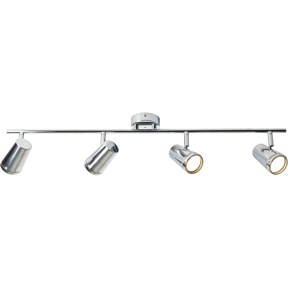 Spa Flora Chrome 4 Light IP44 Flush Ceiling Bar Image 3