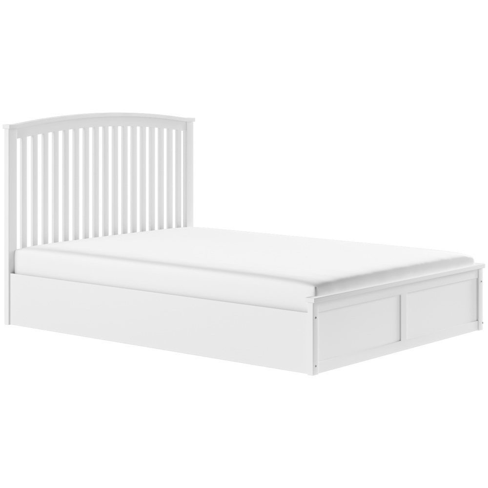 Flair Wharfedale Double White Wooden Ottoman Bed Image 2