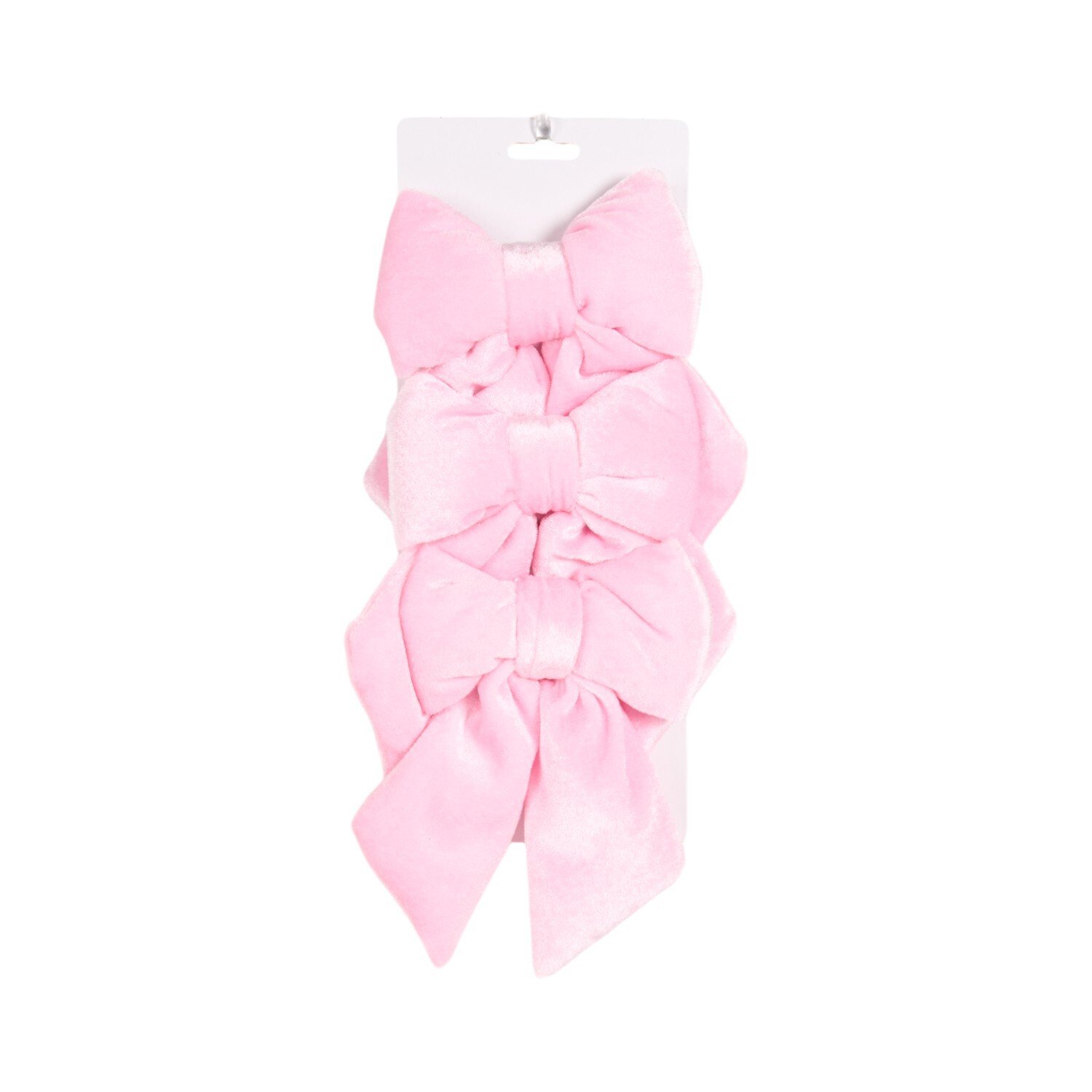 Set of 3 Chunky Plush Bow Tree Decorations Image 6