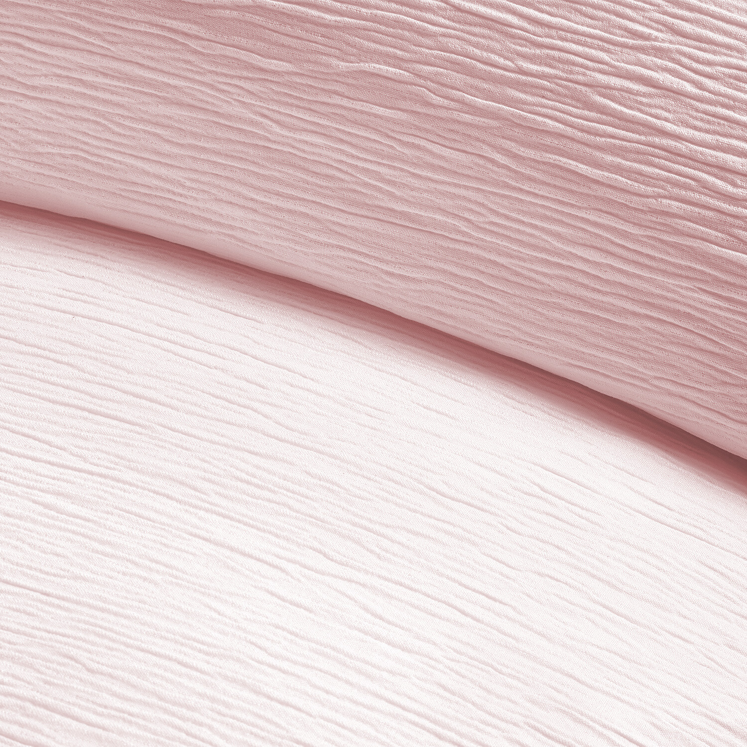 My Home Milan Textured Duvet Cover and Pillowcase Set - Blush / Double Image 3