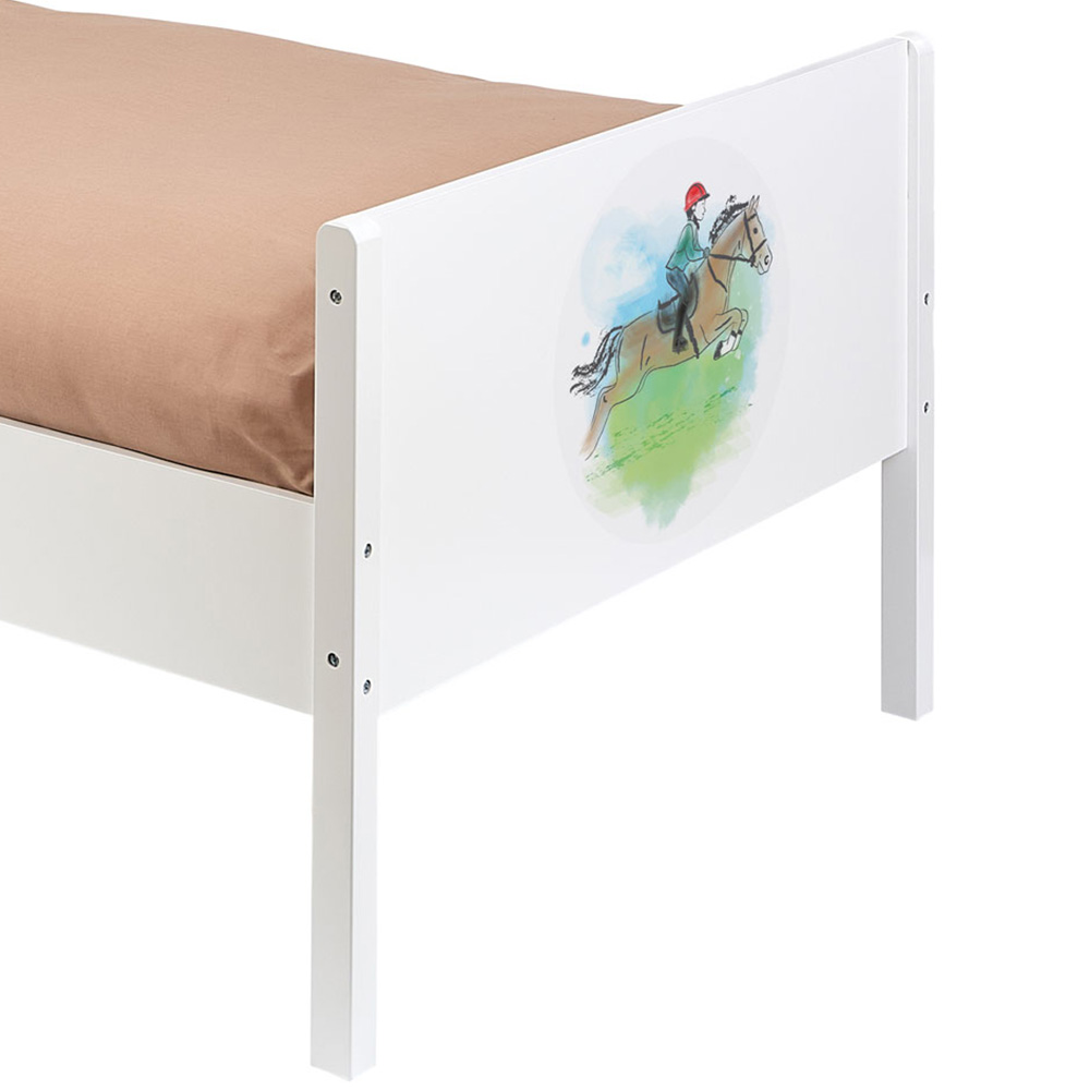 Liberty House Toys Single White Horse Rider Kids Bed Image 5