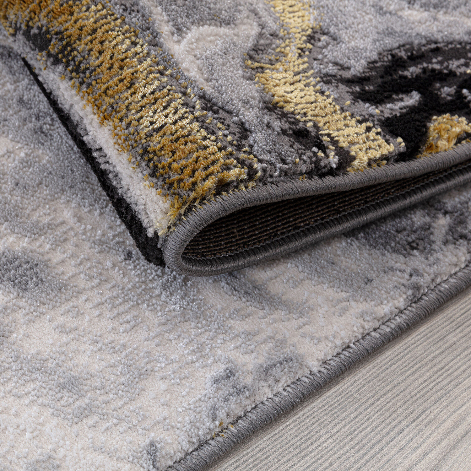 Sunset Lux Rug  - Silver / 120cm Image 3