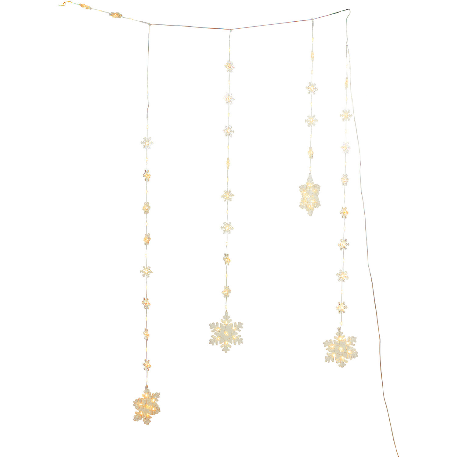Snowflake LED Curtain Light - White Image 3